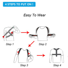 Adjustable Upper Back Posture Corrector Unisex