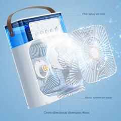 Portable Humidifier Fan with Hydrocooling