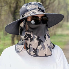 Men's and Women's Outdoor UV Protection Hat with Removable Visor