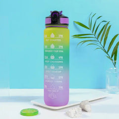 Motivational Water Bottle With Time Markers