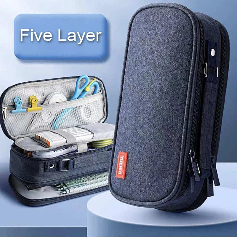 5-Layer Large Capacity Pen & Pencil Case