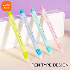 Press Retractable Eraser Pen