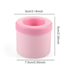 Silicone Cylinder portable Ice Maker Bucket