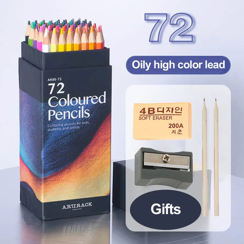 Color Pencil Set with Color Pencil Sharpener and Eraser