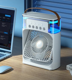 Portable Humidifier Fan with Hydrocooling