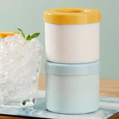 Silicone Cylinder portable Ice Maker Bucket