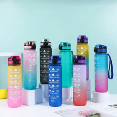 Motivational Water Bottle With Time Markers