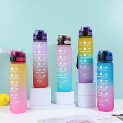 Motivational Water Bottle With Time Markers