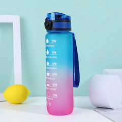 Motivational Water Bottle With Time Markers