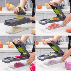 Multifunctional Vegetable Chopper: Slicer, Dicer, Grater, and Cutter